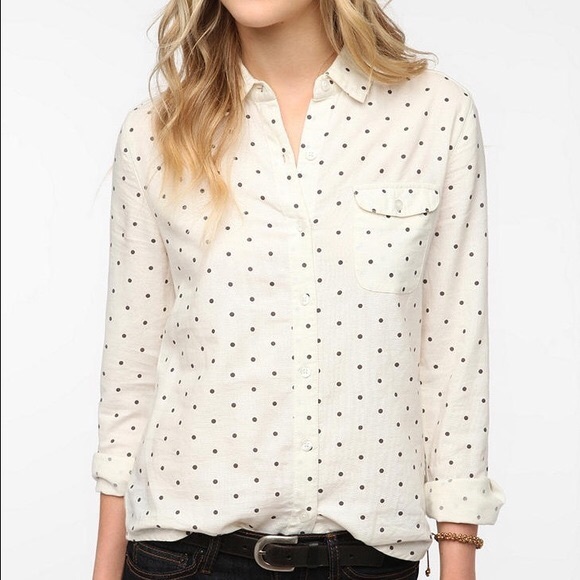 BDG Polkadot Button Up - Picture 1 of 3